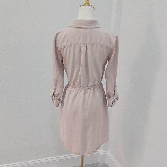 Jessica Simpson Pale Blush Shirt Mini Dress - Picture 6 of 8